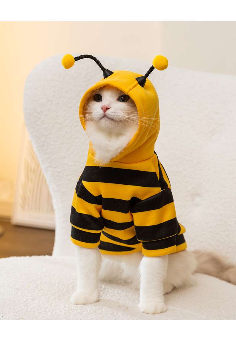 猫 コスプレ | もふもふミツバチ変身パーカー