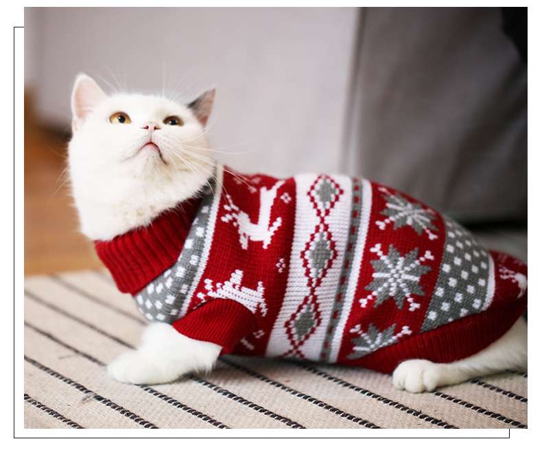 猫 防寒服 | ペット用クリスマスセーター
