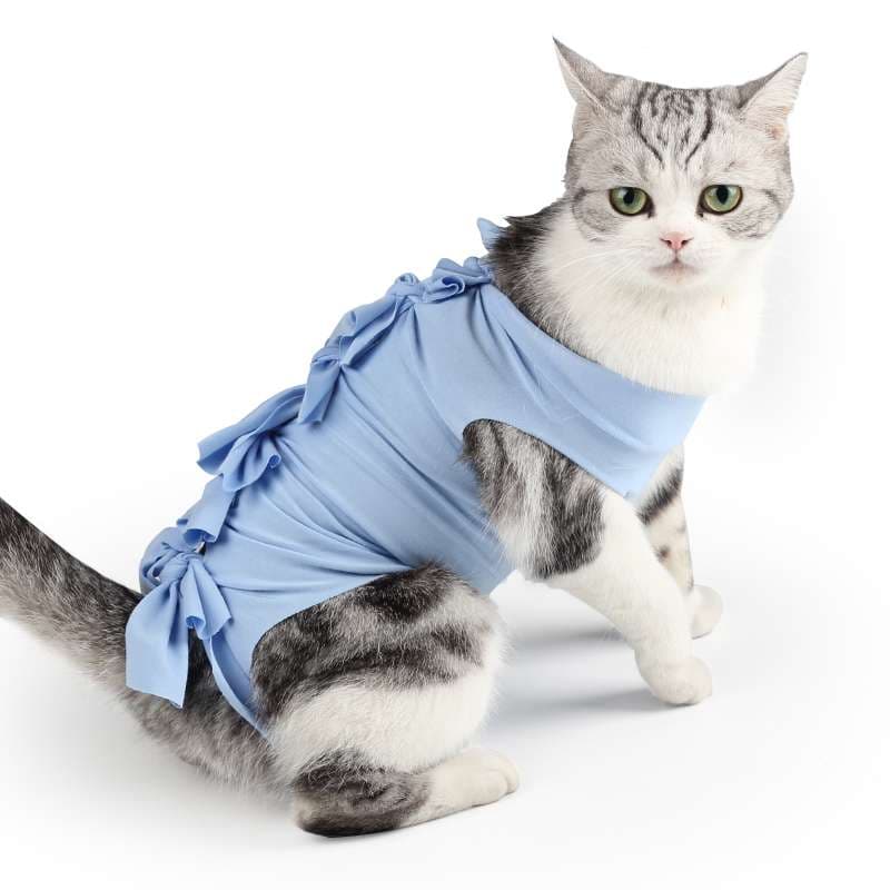 猫 術後服 | ふんわりリボン付き猫用術後服