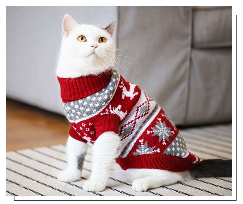 猫 防寒服 | ペット用クリスマスセーター