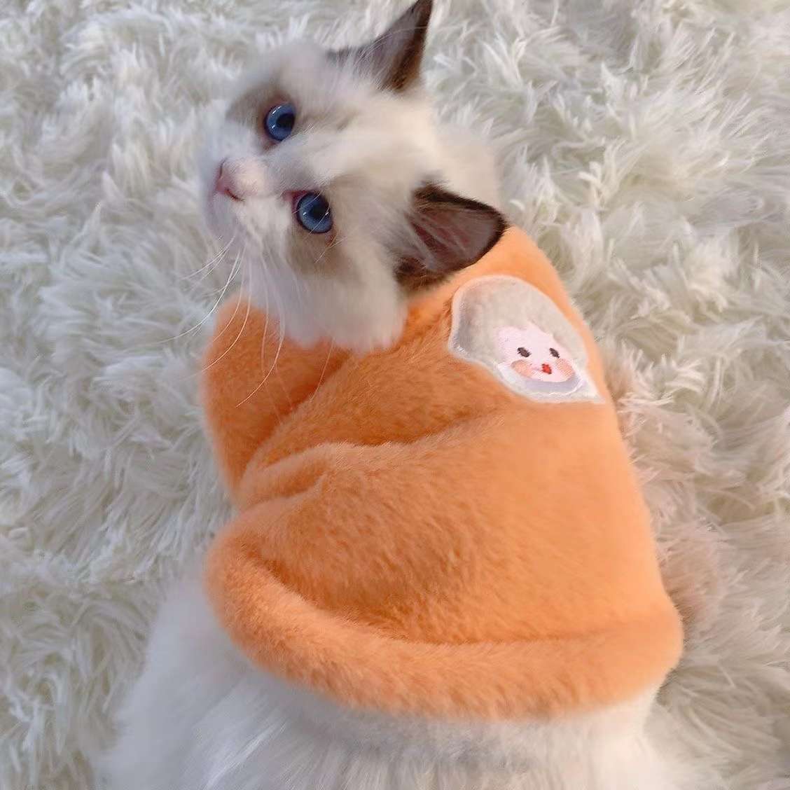 猫 防寒服 | ふわもこ天使の羽ペット服