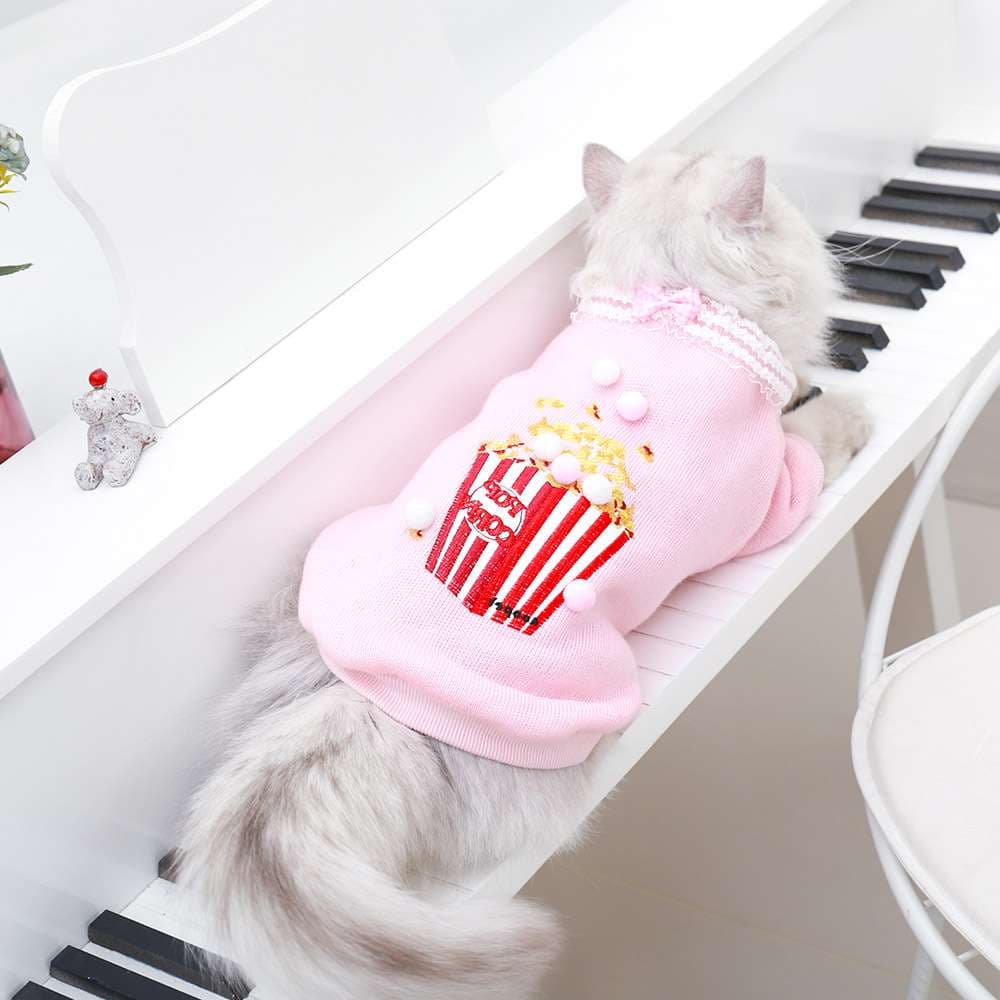 猫 洋服 | ふわもこ猫ちゃんの春色コーデセット