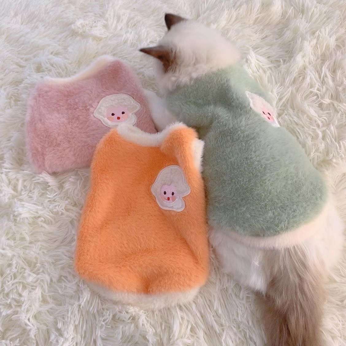 猫 防寒服 | ふわもこ天使の羽ペット服