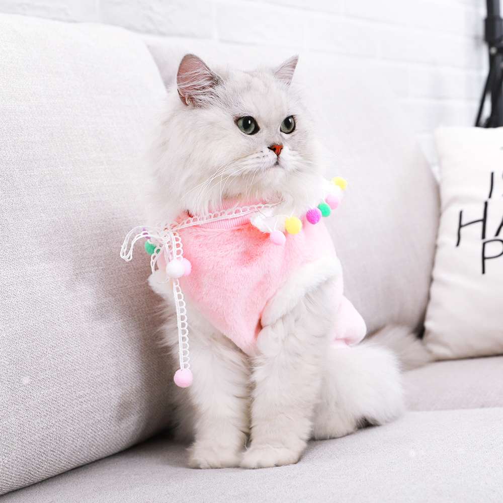 猫 洋服 | ふわもこ猫ちゃんの春色コーデセット