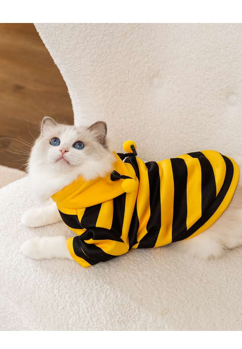 猫 コスプレ | もふもふミツバチ変身パーカー