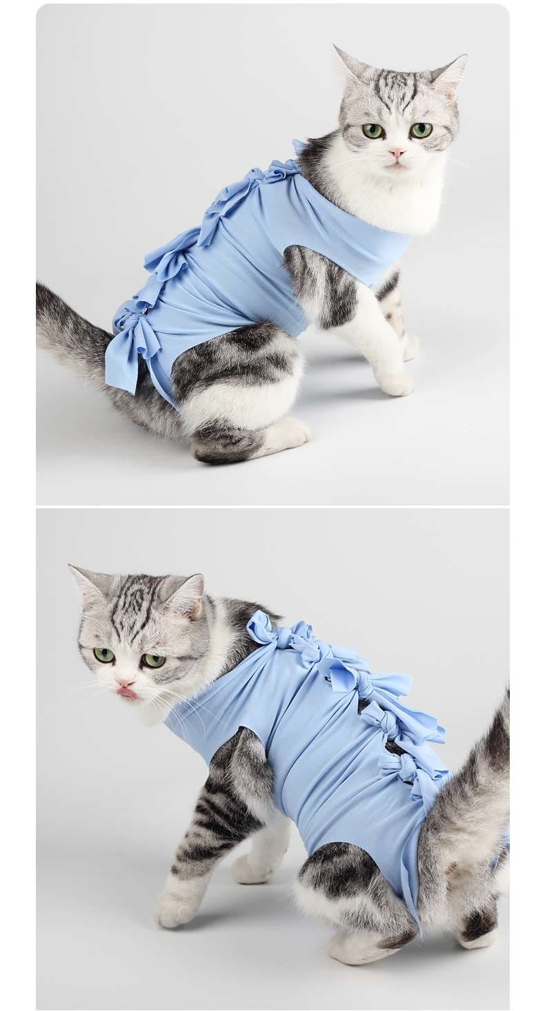 猫 術後服 | ふんわりリボン付き猫用術後服
