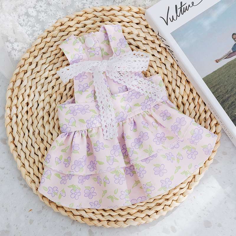 猫 洋服 | ふんわり花柄キャットドレス